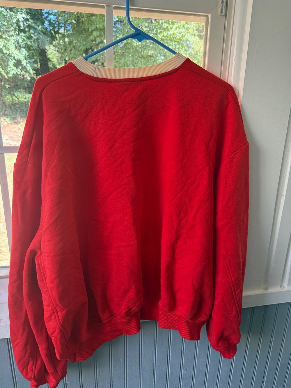 Zara Red 'New York 90 Bronx' Graphic Crewneck Sweatshirt - Picture 3 of 3